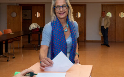 Pilar Garcés vota en las elecciones al Rectorado UVa 2026